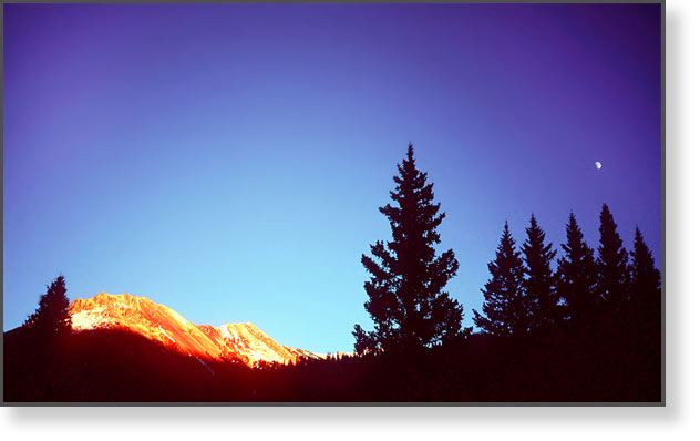 Red Mountain at Sunset, Ouray, Colorado